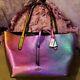 Rare! Coach Hologram Oilslick Chameleon City Market Tote