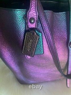 Rare! Coach Hologram Oilslick Chameleon City Market Tote