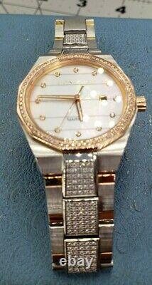 Rare Concord Mariner Diamond Rose Gold MOP Watch Highest model. Stunning