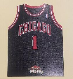 Rare Derrick Rose 2010-11 Threads Jersey Die Cut Card Black #6 Chicago Bulls