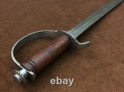 Rare Design Hand Made Damascus Sword With Rose Wood Handle AS-125