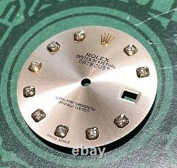 Rare Diamond Pink Dial Rolex Datejust Ref 116231 116201 36mm