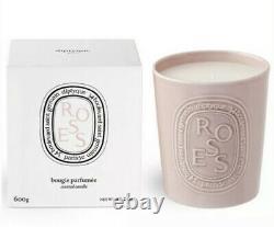 Rare Diptyque Roses Scented Candle 600g BNIB sealed Limited Edition Ceramic Jar