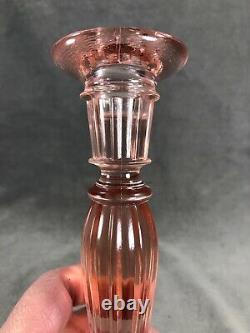 Rare Fenton #232 Rose Rib Optic Candlestick