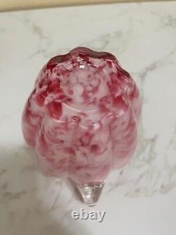 Rare Fenton Pink Rose Mist Vasa Murrhina 6 Creamer or Pitcher 1964-1968