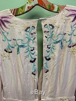 Rare Free People Gypsy Rose Jumpsuit Wide Leg Spell Floral Embroidered 4 $350