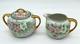 Rare Germany Bavaria Pink Rose Sugar Bowl And Creamer Signed M. E. Sargent