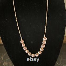 Rare Henri Bendel Rose Gold Tone Pink Crystal Necklace Adjustable Slide 36 2