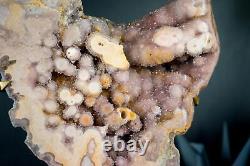 Rare High-Grade Pink Amethyst Geode Slab