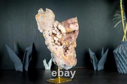 Rare High-Grade Pink Amethyst Geode Slab