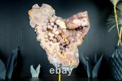 Rare High-Grade Pink Amethyst Geode Slab