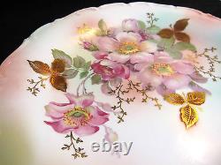 Rare Huge Schumann Arzberg Wild Rose Cabinet Display Charger Plate Pastel 12