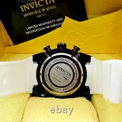 Rare! Invicta Men's 50mm Pro Diver Rose Gold Case White Strap Chronograph Watch