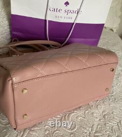 Rare KATE SPADE Emerson Place HAYDEN Leather Shoulder Bag $328 Smokey Rose Pink