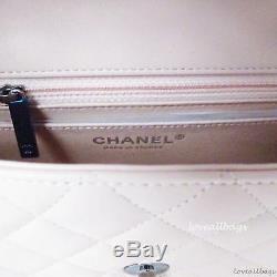 Rare Ltd Ed Chanel Mini Flap Bag Lambskin Rose Pink Green Bnib Cuba Collection