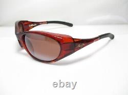 Rare MAUI JIM Polarized Sunglasses Havana Maui Rose Lenses MJ-142-10 VOLCANO