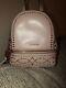 Rare Michael Kors Mini Backpack In Pink And Rose Gold