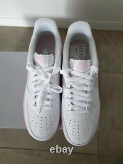 Rare Nike Air Force 1 white pink 9.5 9 low rose red
