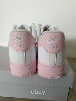 Rare Nike Air Force 1 white pink 9.5 9 low rose red