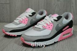 Rare Nike Air Max 90 White Particle Grey Rose New Shoes Womens Size 7 CD0490-102