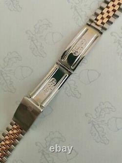 Rare Original Vintage Rolex 14K/SS Rose Gold Jubilee Bracelet, 20mm