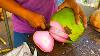Rare Pink Coconut Ever Seen This Coconut Cutting Skills Cambodian Street Food