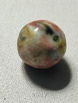 Rare Pink, Green, Dark & Light Blue, Yellow Fancy Bennington Marble 29/32