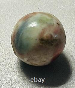 Rare Pink, Green, Dark & Light Blue, Yellow Fancy Bennington Marble 29/32