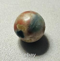 Rare Pink, Green, Dark & Light Blue, Yellow Fancy Bennington Marble 29/32