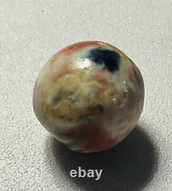 Rare Pink, Green, Dark & Light Blue, Yellow Fancy Bennington Marble 29/32