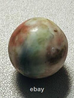 Rare Pink, Green, Dark & Light Blue, Yellow Fancy Bennington Marble 29/32