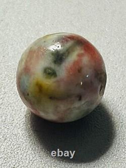 Rare Pink, Green, Dark & Light Blue, Yellow Fancy Bennington Marble 29/32