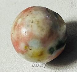 Rare Pink, Green, Dark & Light Blue, Yellow Fancy Bennington Marble 29/32