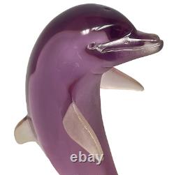 Rare Pink Kalonite Acrylic 12 Dolphin Sculpture Signed Donjo Tailwalker 94/1025