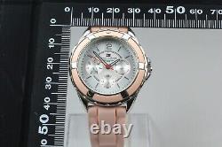 Rare Pink! MINT TOMMY HILFIGER Day & Date Women's Watch From JAPAN