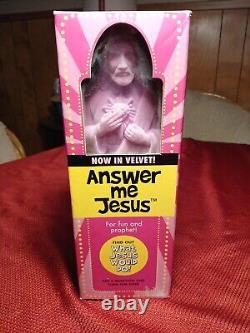 Rare Pink Velvet Answer Me Jesus Eight Ball