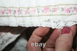 Rare Rachel Ashwell Simply Shabby Chic rose Vintage quilt spread reversible