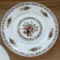 Rare! Raynaud & Co Limoges France Pomone Rose 8 Lunch/salad Plates Set Of 5