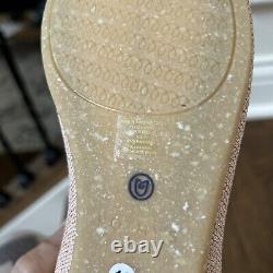Rare Rothy's New Metallic Rose Gold Pink Point Toe Flats Size 10