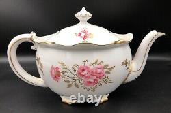 Rare Royal Crown Derby Pinxton Roses Teapot & LID