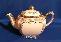 Rare SADLER Full Size Pink CUBE Teapot with Roses #2031 Lovely