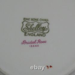 Rare SHELLEY PINK BRIDAL ROSE Individual size COFFEE POT Dainty Shape MINT COND
