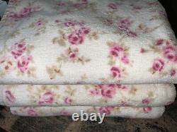 Rare Shabby Chic Rachael Ashwell Rose Floral Bath Towelsrarepink Roses