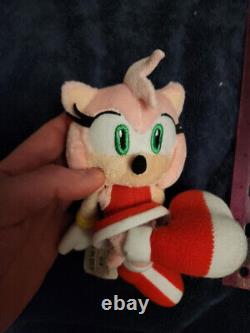 Rare Sonic The Hedgehog Sega Amy Rose Sanei Plush Stuffed 2007