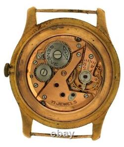 Rare Vintage 1940s Baume & Mercier 18K Pink Rose Gold Watch Fixed Lugs Calatrava