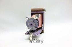 Rare Vintage / Antique Kodak Petite Rose Pink / Purple Folding Bellows Camera US