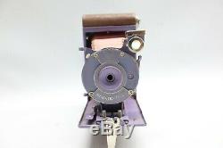 Rare Vintage / Antique Kodak Petite Rose Pink / Purple Folding Bellows Camera US