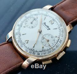Rare Vintage Breitling 780 Premier 18k Rose Gold Mechanical 34mm Watch