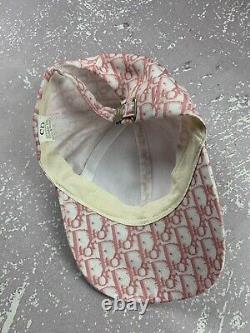 Rare Vintage Christian Dior Pink Monogram Cap Hat Made in France