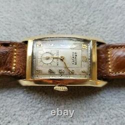 Rare Vintage Gruen Curvex Art Deco Watch, 17J Cal. 440, Style 448, 10KGF